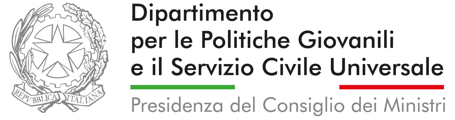Logo Presidenza del Consiglio dei Ministri - Dipartimento per le politiche giovanili e il servizio civile